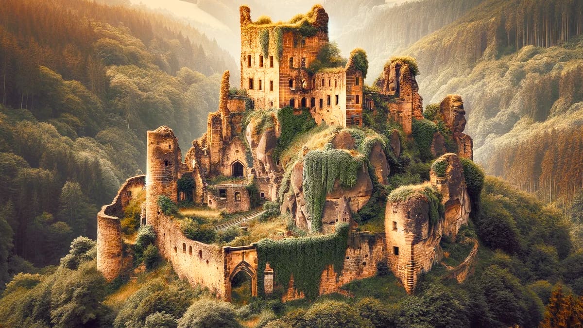 Популярные и малоизвестные крепости и замки, их развалины и руины в Гарце