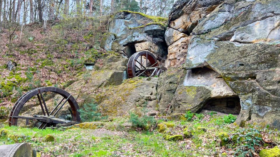 Фото: Водяная мельница Регенштайн, Regenstein и водяные колеса