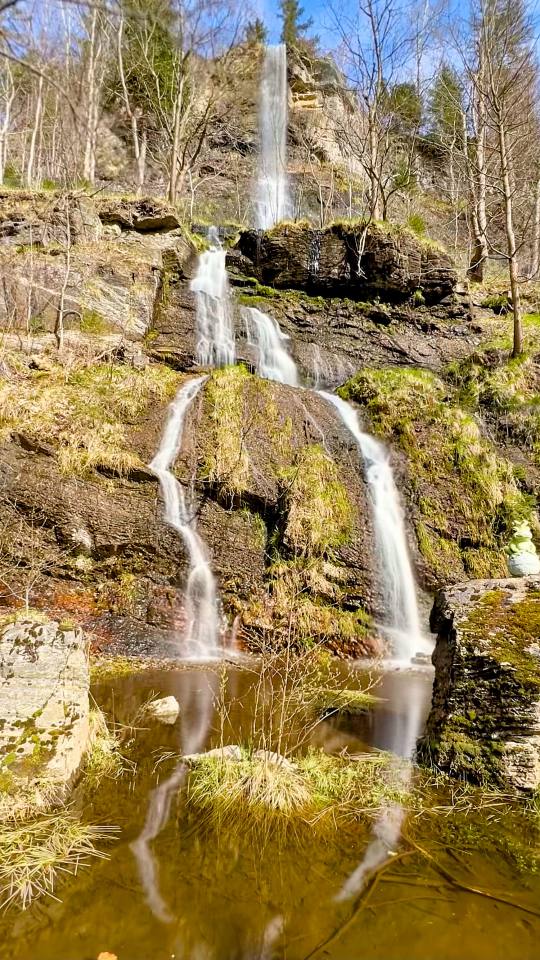 Фото: Водопад Ромкерхалль, Romkerhaller Wasserfall (длительная выдержка)