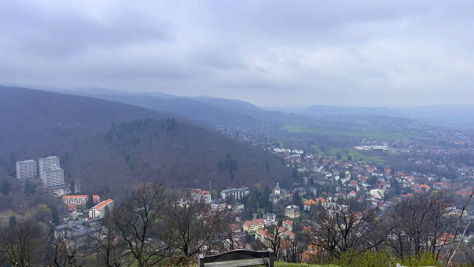 Фото: Вид с горы Бургберг, Burgberg, на город и долину